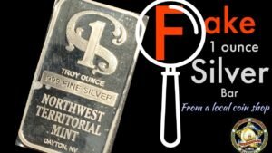 Fake 1oz silver bar from a local coin shop!