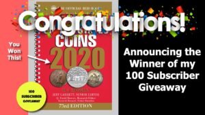 Announcing the Winner of my 100 Subscriber Giveaway