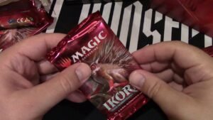 Ikoria Lair of Behemoths Prerelease kit opened and up for grabs!