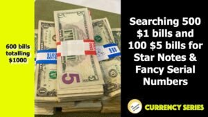 I searched $1000 worth of currency looking for fancy serial numbers