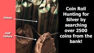 Coin Roll Hunting Over 2500 Coins from the Bank
