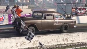 Old School 55 Chevy 4 speed Gasser, Southeast Gasser Association