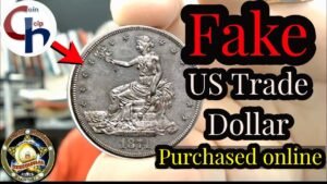 Fake US Trade Dollar Purchased Online. COINHELPU featured coin!