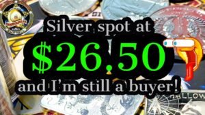 Silver spot was $26.50 and I’m still a buyer!