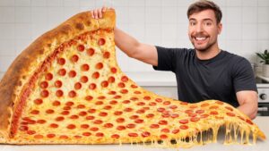 Mrbeast i ate the world’s largest slice of pizza