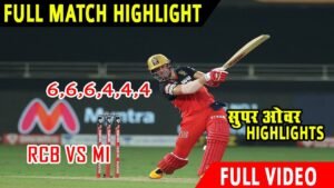 Super Over RCB VS MI | Royal Challengers vs Mumbai Indians Highlights | Ishan Kishan,AB De velliers