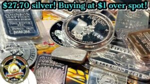 $27.70 silver! I bought silver at $1 over spot price! Check out these epic pieces!
