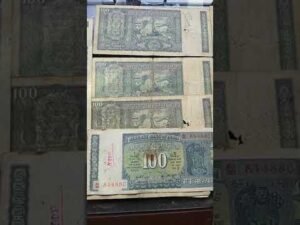 Old 100 Rupee banknote of India #shorts