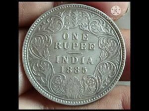 1885 Silver rupee coin full information #shorts