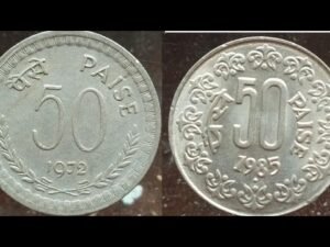 (1972 1990) 50 paisa coin information with price #oldcoinofindia