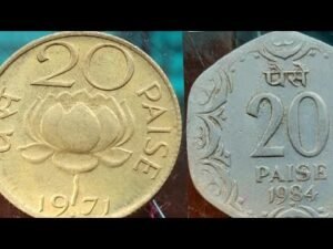 (1968 1997) 20paisa coin complete information with price #oldindiacoin