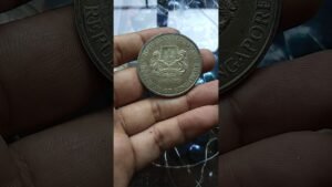Singapore old currency silver #shorts