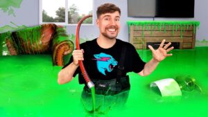 Mrbeast i filled my brother’s house with slime & bought him a new one