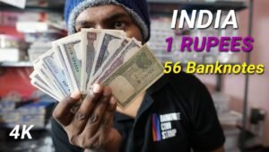 India 1 Rupees 56 Variety Banknotes Set