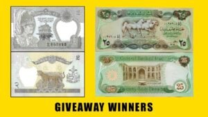 Nepal & Iraq Banknote Giveaway Winner