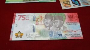 INDONESIA 75000 RUPIAH BANK NOTE