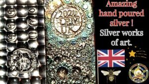 Amazing hand poured silver! Silver works of art.