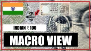 Indian ₹100 || Gandhiji on Right || Macro View