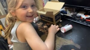 Dad and Daughter Coin Hunt
