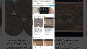 Coinbazzar.com make superb world class collection with coinbazzar app british india coin, notes, medals etc