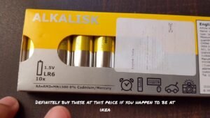 IKEA Alkalisk alcaline batteries..149 rupees for 10 these are a must buy.. Made in china