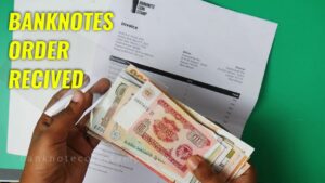 World banknotes currency order packing for a customer