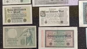 German vintage bank notes ….
