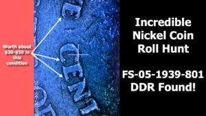 Coin Roll Hunting Nickels: Scarce Double Die Reverse Variety Found