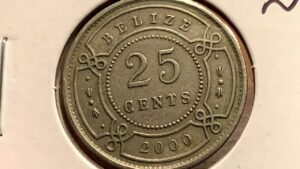 2000 Belize 25 Cents Coin • Values, Information, Mintage, History, and More