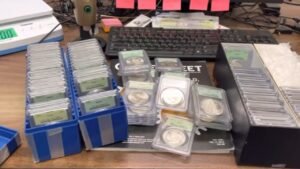 Large PCGS Old Green Holder OGH Silver Dollar Reveal !!