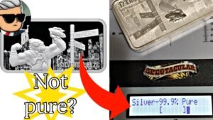 A silver bar testing less than pure! I was banned on Reddit for warning people.
