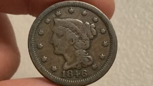 1846 U.S. Braided Hair Large Cent 1 Cent Coin • Values, Information, Mintage, History, and More