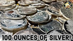 I bought 100 ounces of silver! Look at what I got!