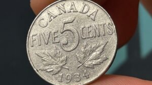 1934 Canada 5 Cent Coin • Values, Information, Mintage, History, and More