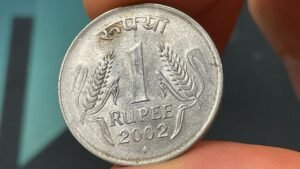2002 India 1 Rupee Coin • Values, Information, Mintage, History, and More