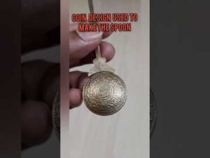 Antique Hyderabad (Indian Princely State) Coin (AH 1331/1913AD) Spoon #shorts