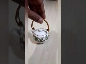 Beautiful Miniature Porcelain Teapot,made in Sri Lanka. #shorts