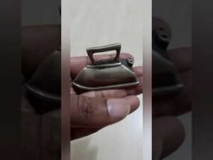 Antique/Vintage Silver Plated Iron Press shaped paper weight #shorts