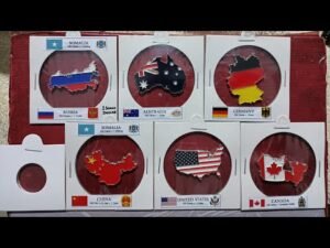 SOMALIA Country shape coins