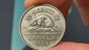 1939 Canada 5 Cent Coin • Values, Information, Mintage, History, and More
