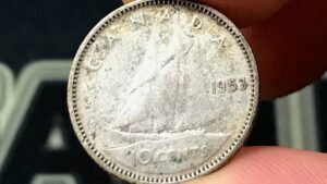 1953 Canada 10 Cents Coin • Values, Information, Mintage, History, and More