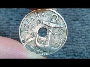 1949 (51) Spain 50 Centimos Coin • 1951 Actual Date • Values, Info, Mintage, History, and More