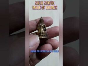 Miniature( Just 1.25 inches / 14 grams) Buddha Statue made in bronze #shorts