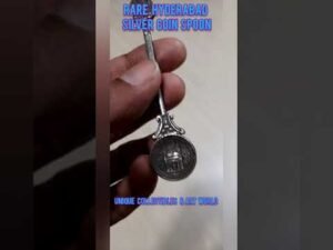 Rare Hyderabad (Indian Princely State) Silver Coin Spoon #shorts