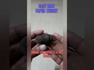 Antique Victorian Cast Iron Lion Paper Weight #shorts