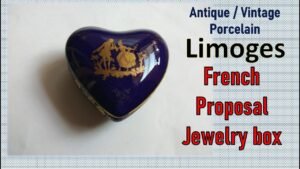 Antique | Vintage Porcelain | French Proposal Jewelry Box | Hobby | Collection