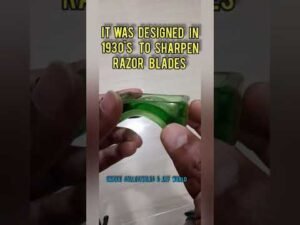 Rare Lillicraps Uranium Green Glass Patented Razor Hone/Sharpner from the 1930’s #shorts