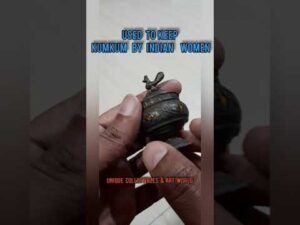 Antique/Vintage Silver Kumkum Holder/Container From India #shorts