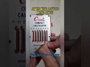 Vintage Mechanical Calculator Comet Brand from the 1960’s, Made in Japan #shorts