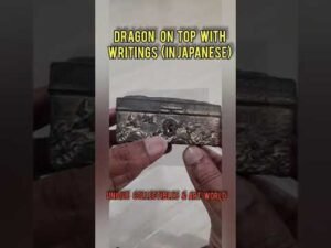 Antique Japanese Metal (Antimony) Jewelry Box #shorts